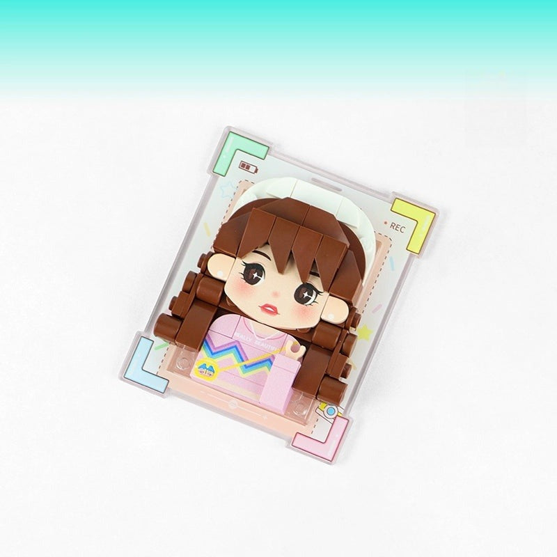 WOWLIDAY Christmas DIY Refrigerator Sticker Photo Customization Building Blocks Creative Birthday Gift Commemorative Day Gift