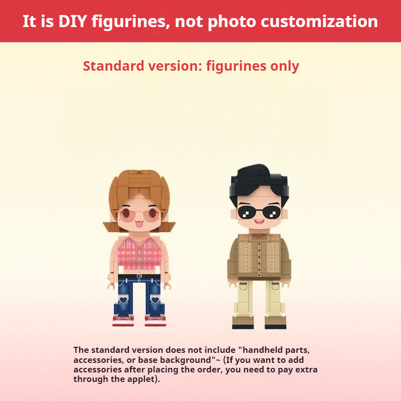 WOWLIDAY Birthday Gift Blocks Couple Birthday Gift Ornament