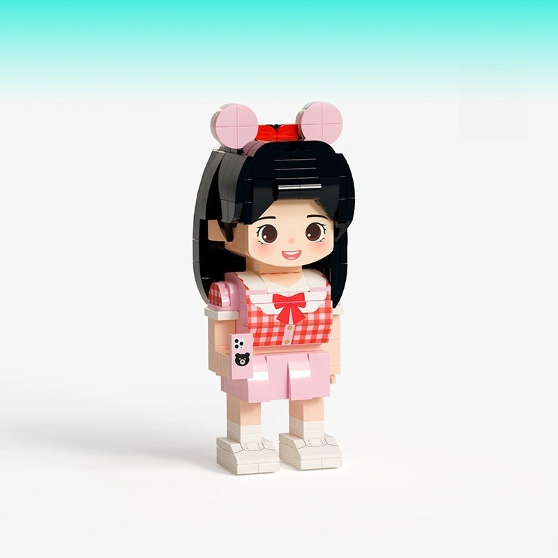 WOWLIDAY Giving Boyfriend a Birthday Gift, Photo Customization, Building Blocks, Portrait Doll, Handmade, Romantic and Heartwarming Gift