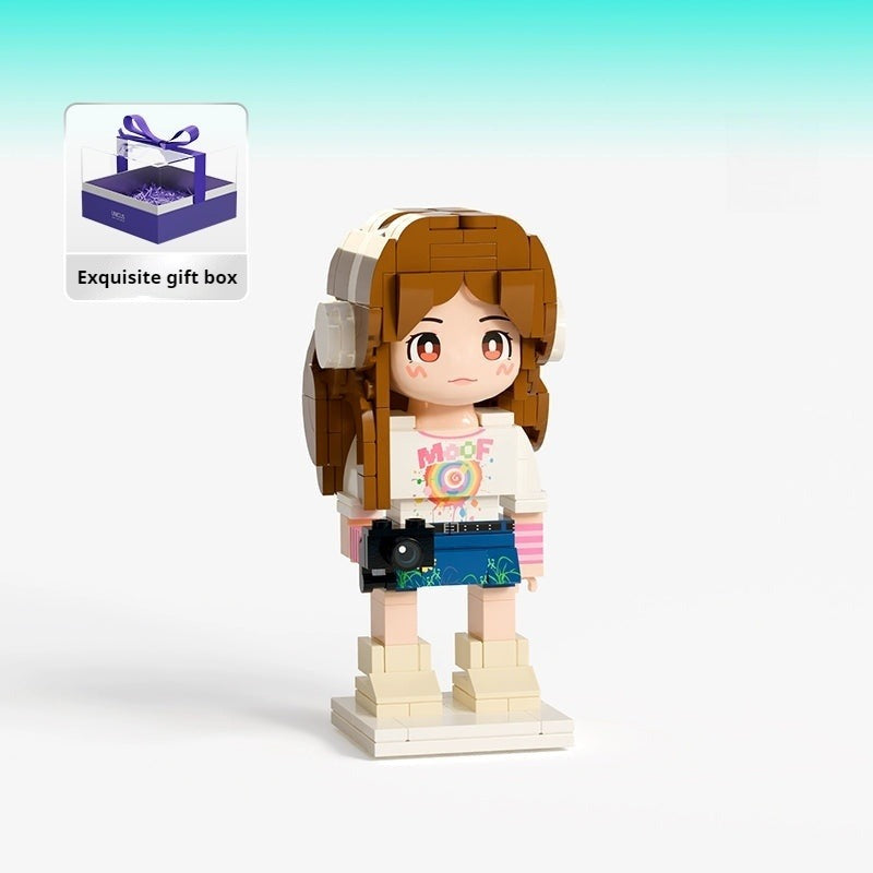 WOWLIDAY Photo Customization Portrait Building Block Birthday Gift Ornament Commemorative Toy Figurine