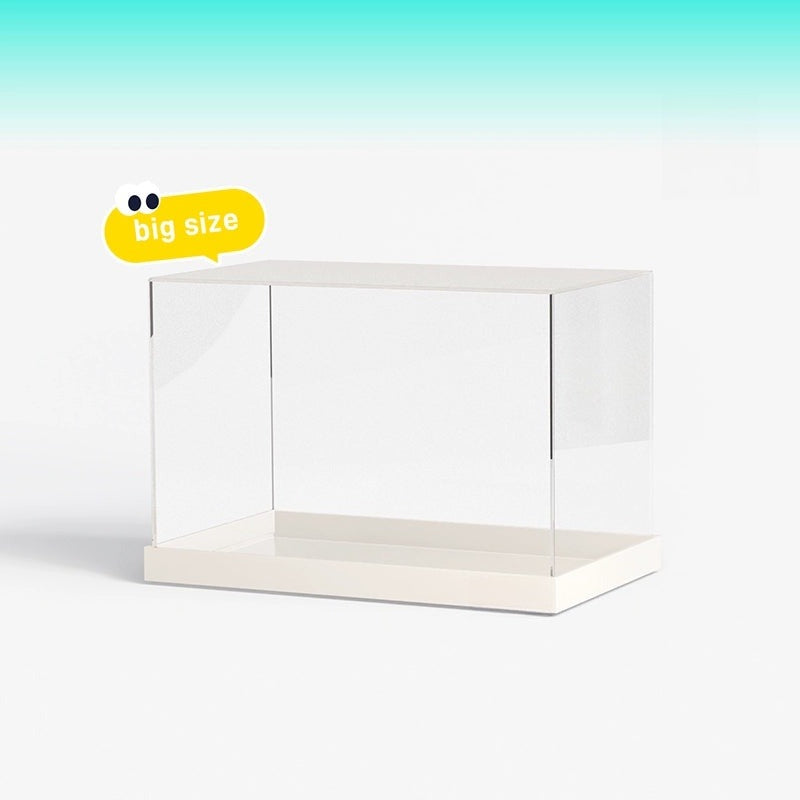WOWLIDAY [Single and Double Acrylic Cover Size Options] Handheld Dustproof Cover Storage Display Box [Separate Shipping]