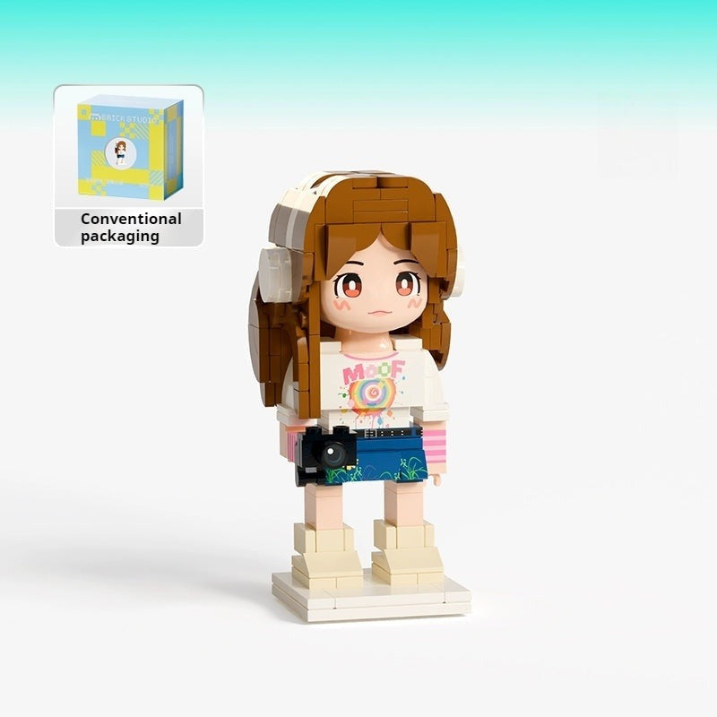 WOWLIDAY Photo Customization Portrait Building Block Birthday Gift Ornament Commemorative Toy Figurine
