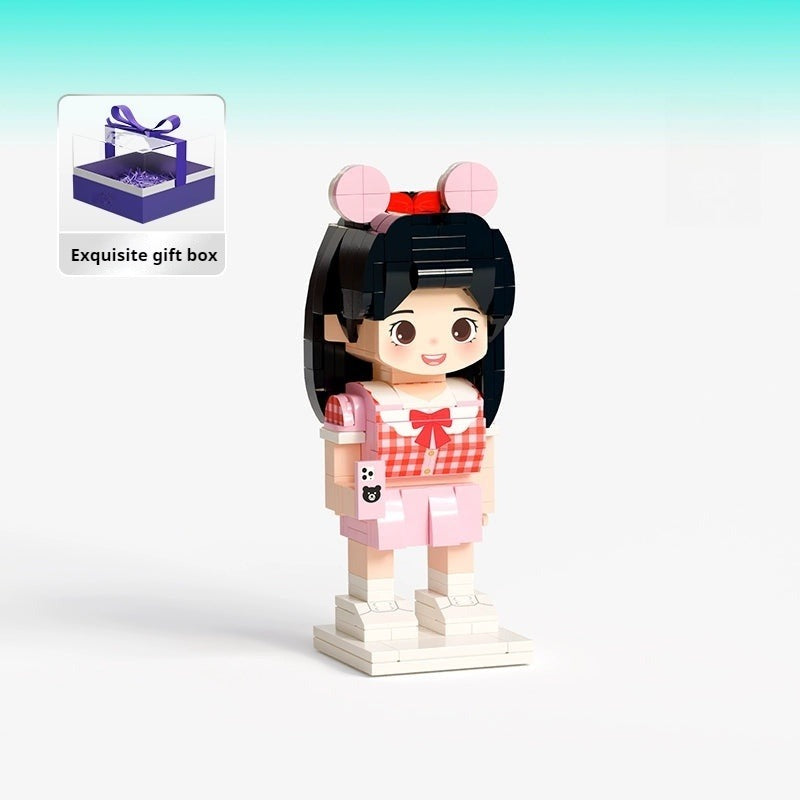 WOWLIDAY Photo Building Block Customization Portrait Christmas Gift for Couples DIY Handmade Birthday Gift