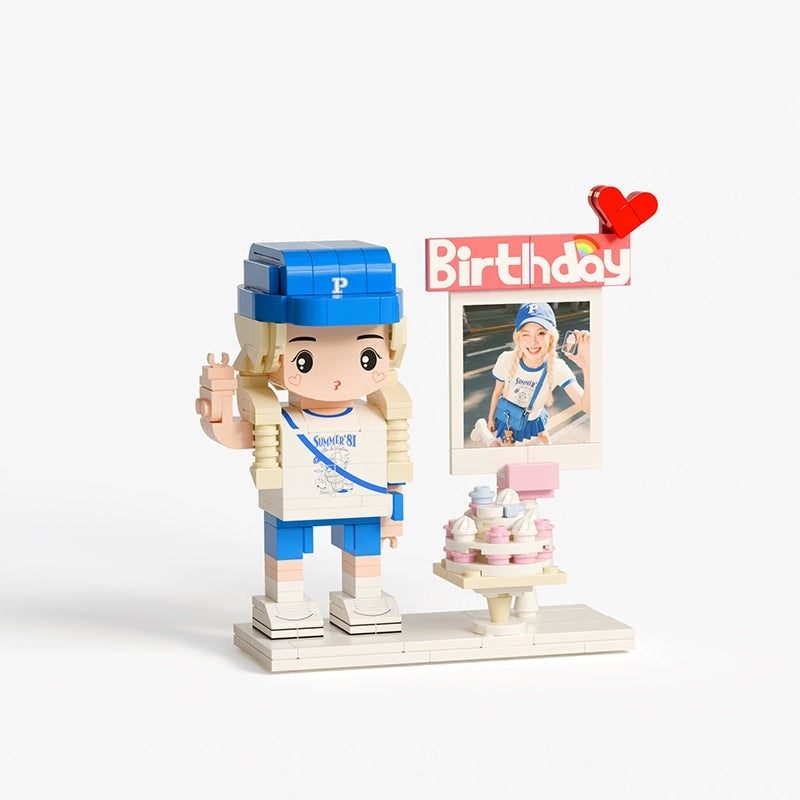 WOWLIDAY Christmas Birthday Gift Photo Customization Portrait Building Blocks Decoration Creative Handmade