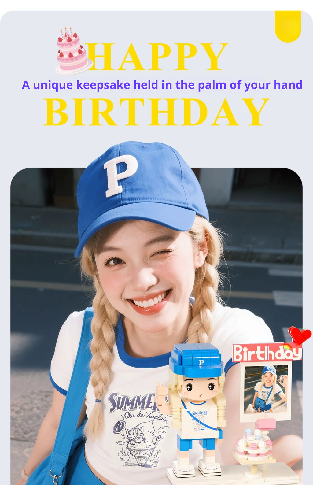 WOWLIDAY Christmas Birthday Gift Photo Customization Portrait Building Blocks Decoration Creative Handmade