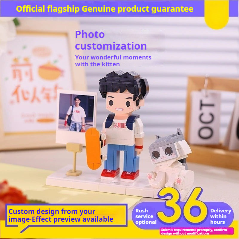 WOWLIDAY Pet Cat Handmade DIY Creative Guy