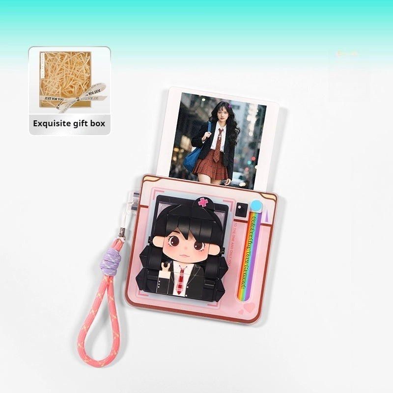 WOWLIDAY Christmas DIY Refrigerator Sticker Photo Customization Building Blocks Creative Birthday Gift Commemorative Day Gift