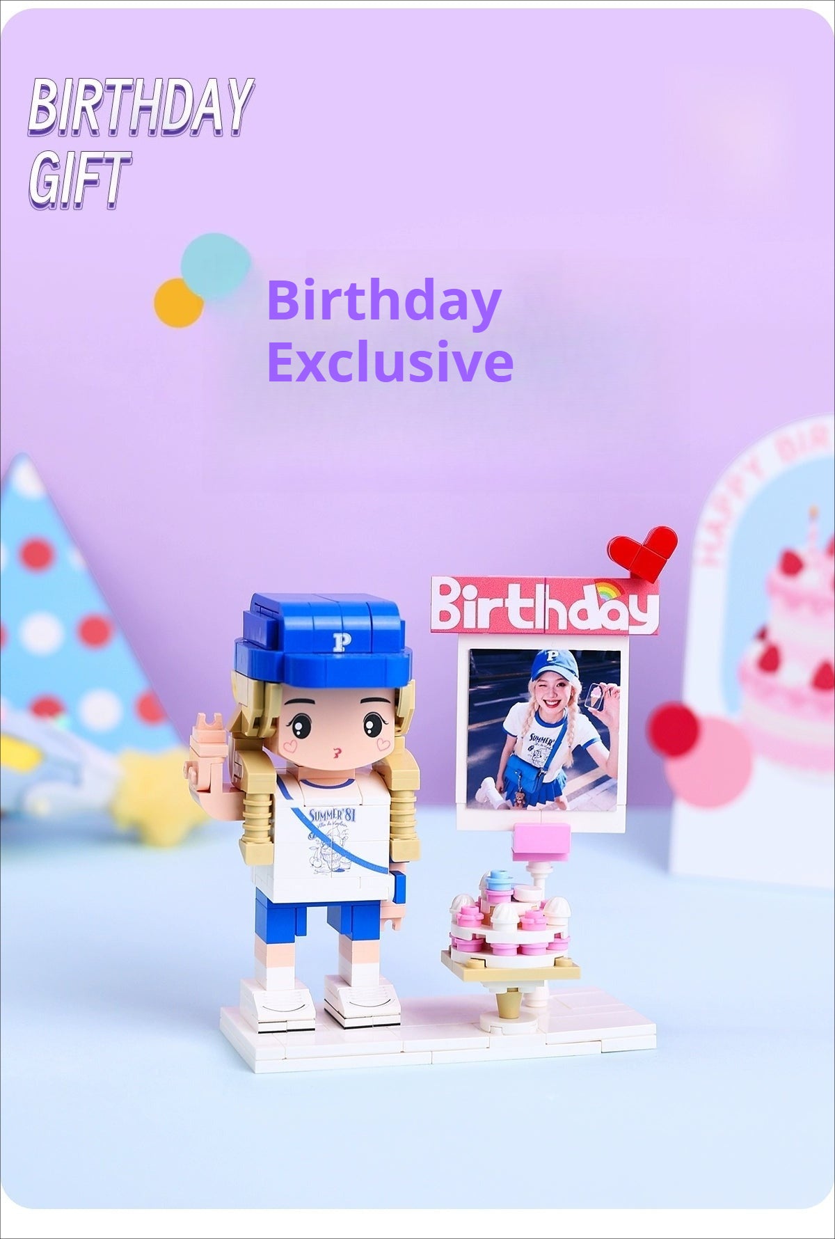 WOWLIDAY Christmas Birthday Gift Photo Customization Portrait Building Blocks Decoration Creative Handmade