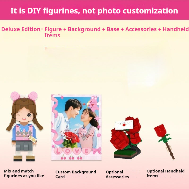 WOWLIDAY Birthday Gift Blocks Couple Birthday Gift Ornament