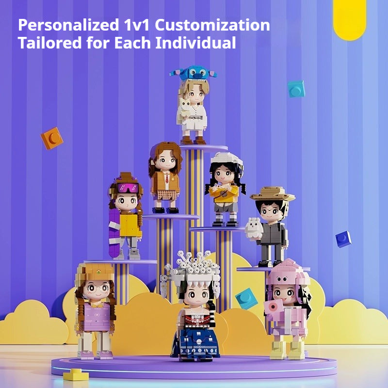 WOWLIDAY Photo Frame Christmas Photo Customization Portrait Building Blocks Couple Birthday DIY Handmade Gift for Girlfriend