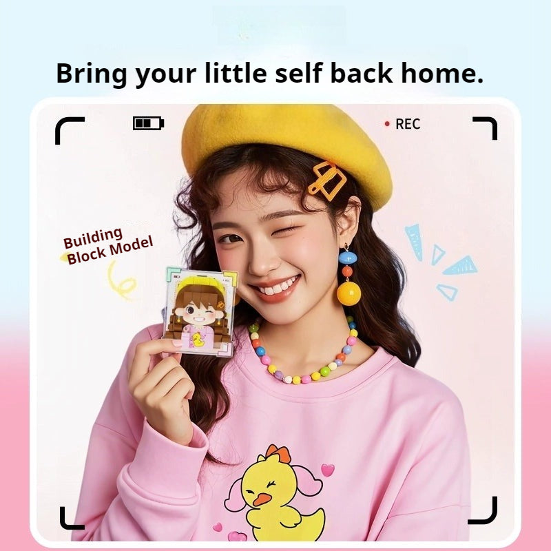 WOWLIDAY Photo Customization Building Block Model Birthday Gift Refrigerator Sticker Gift
