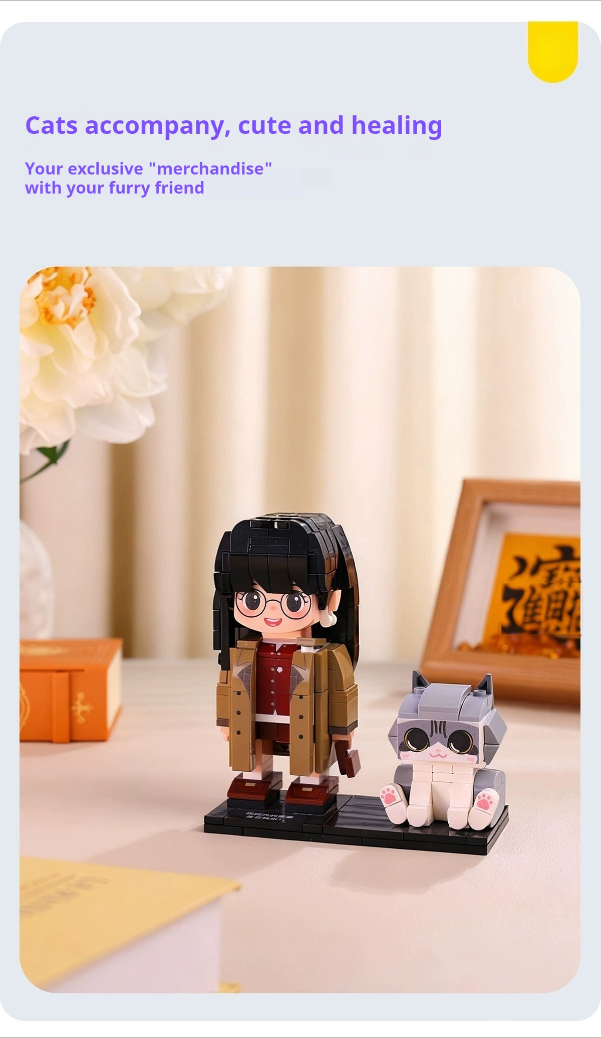 WOWLIDAY Pet Cat Handmade DIY Creative Guy