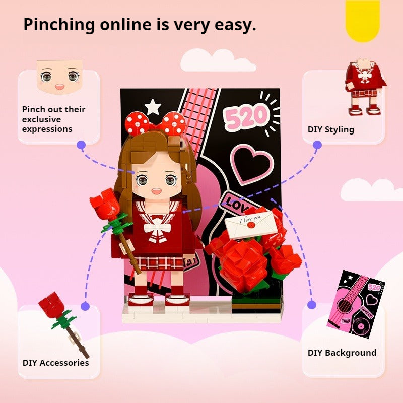 WOWLIDAY Birthday Gift Blocks Couple Birthday Gift Ornament