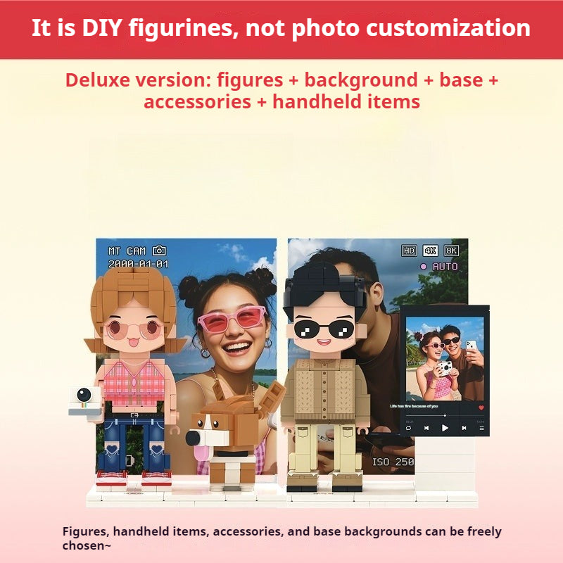 WOWLIDAY Birthday Gift Blocks Couple Birthday Gift Ornament