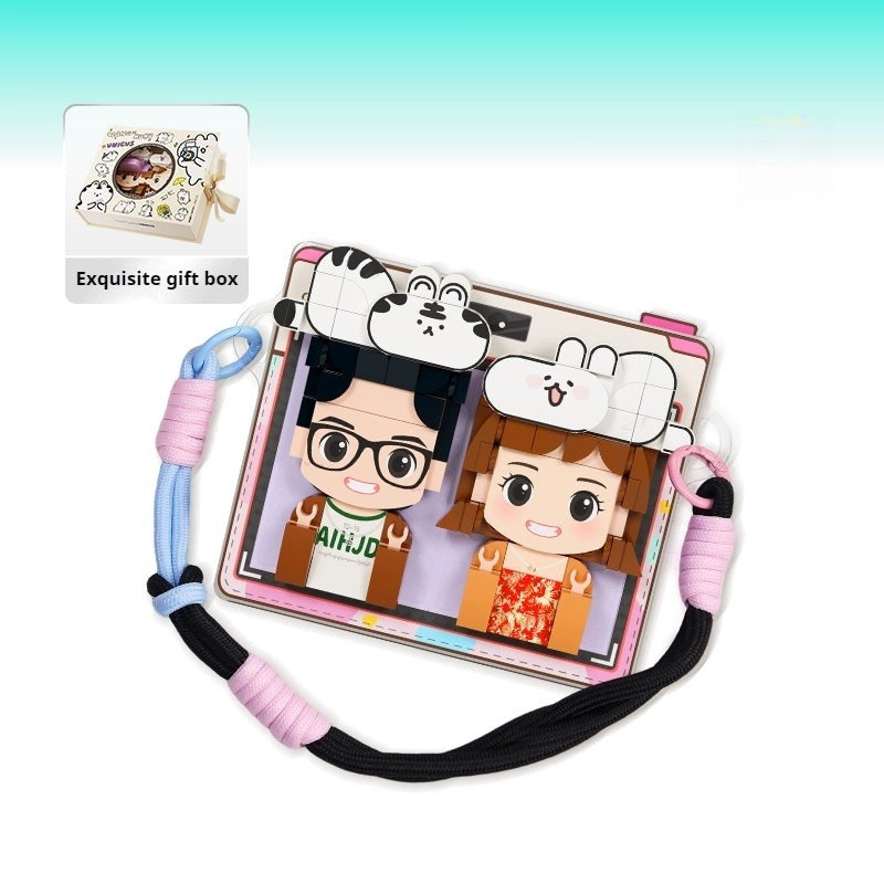 WOWLIDAY Christmas DIY Refrigerator Sticker Photo Customization Building Blocks Creative Birthday Gift Commemorative Day Gift