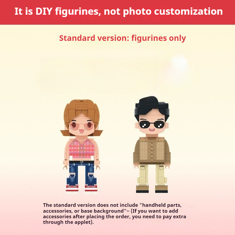 WOWLIDAY Birthday Gift Blocks Couple Birthday Gift Ornament